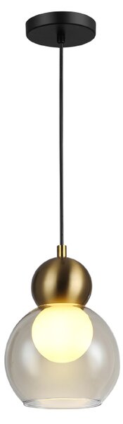 Φωτιστικό Οροφής Μονόφωτο Aca Juliette LT1520PCB Cognac/Brass