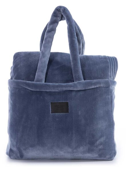 Κουβέρτα Βελουτέ Υπέρδιπλη (230x240) Nef-Nef Homeware Velosso Blue