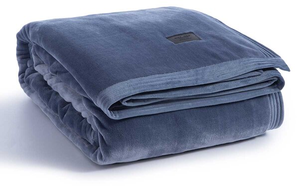 Κουβέρτα Βελουτέ Υπέρδιπλη (230x240) Nef-Nef Homeware Velosso Blue