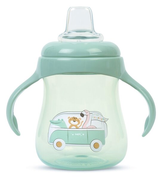 Ποτήρι Εκπαιδευτικό 250ml Saro Little Explorers Μέντα 51404