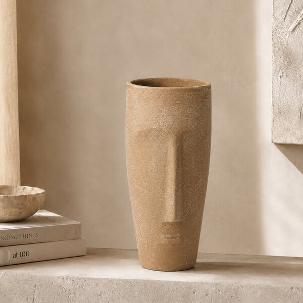 Διακοσμητικό Βάζο (Φ9x15) K-M Beige A98100670