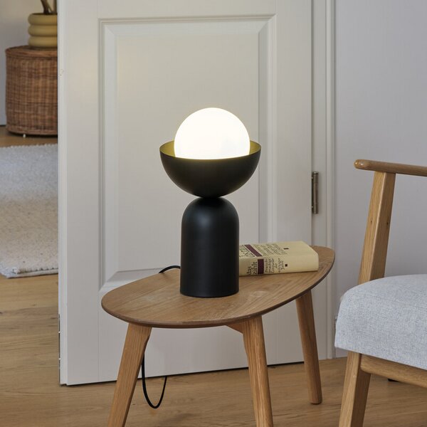 OSRAM Λάμπα τραπεζιού Decor Bowl, μαύρη, ατσάλι, E14, Μαύρο, Σαλόνι / τραπεζαρία, Μέταλλο, σύγχρονο
