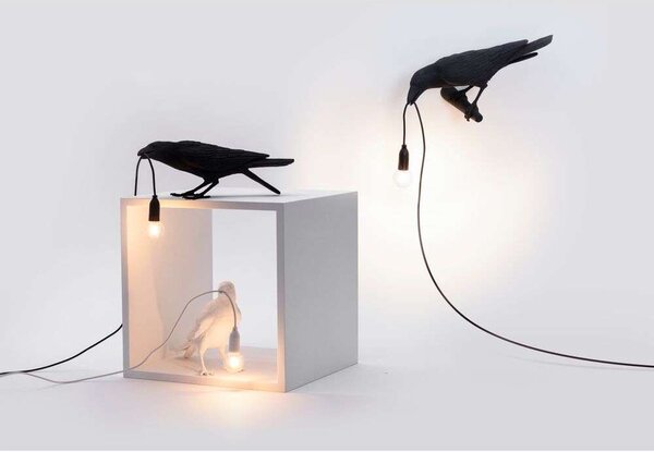 Seletti - Bird Lamp Looking Left Φωτιστικό τοίχου Λευκό Seletti