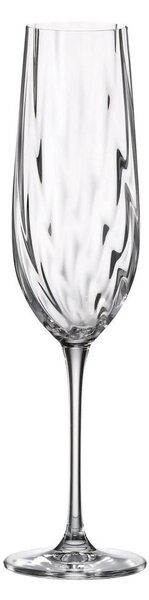 Ποτήρι Σαμπάνιας Κολωνάτο 270ml Crystal Bohemia Uria Optic