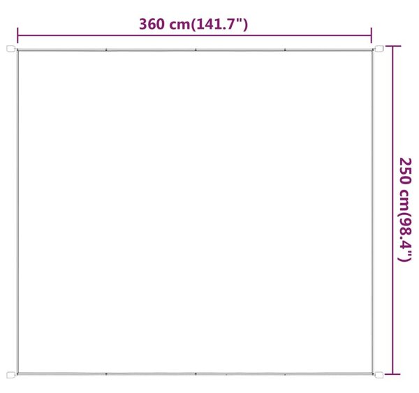 Τέντα Κάθετη Ανοιχτό Πράσινο 250 x 360 εκ. από Ύφασμα Oxford - Πράσινο