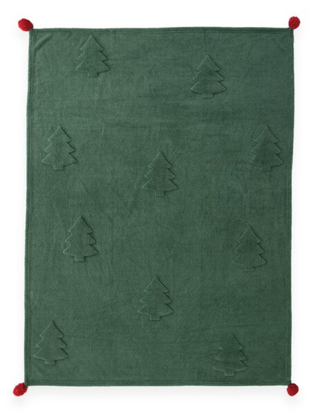 Χριστουγεννιάτικη Κουβέρτα Καναπέ Fleece (130x180) Nef-Nef Homeware Trees Of Joy