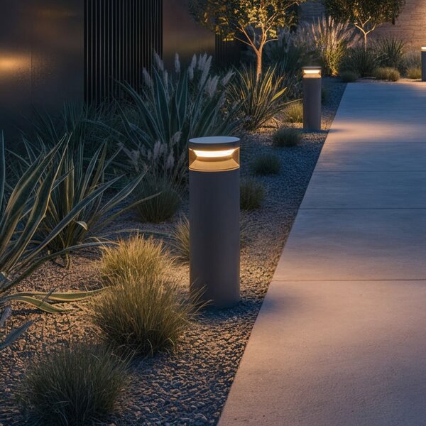 IDEAL LUX Ideal Lux LED φωτιστικό βάσης Boeing, ανθρακί, ύψος 40 cm, Γκρι, Μέταλλο