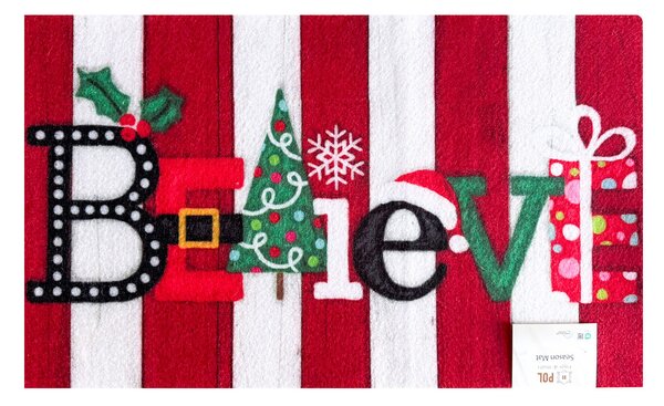 Χριστουγεννιάτικο Πατάκι Εισόδου (45x75) Pol Rugs & Mats Season Believe