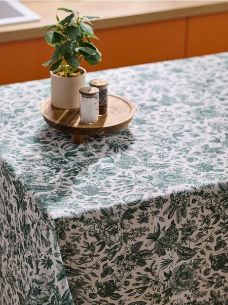 Sinsay - Τραπεζομάντιλο με λουλουδάτο σχέδιο - κρεμ