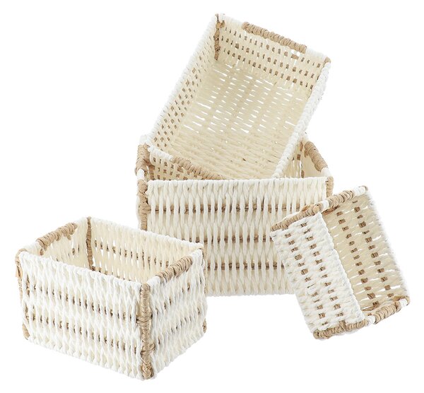 Καλάθια Αποθήκευσης (Σετ 4τμχ) T-D Bicolor White 84138100
