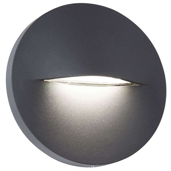 Φωτιστικό Τοίχου - Απλίκα Round Vita 4298300 Φ14cm Led 170lm 3W 3000K Anthracite Viokef