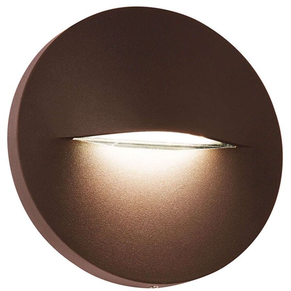 Φωτιστικό Τοίχου - Απλίκα Round Vita 4298301 Φ14cm Led 170lm 3W 3000K Brown Viokef