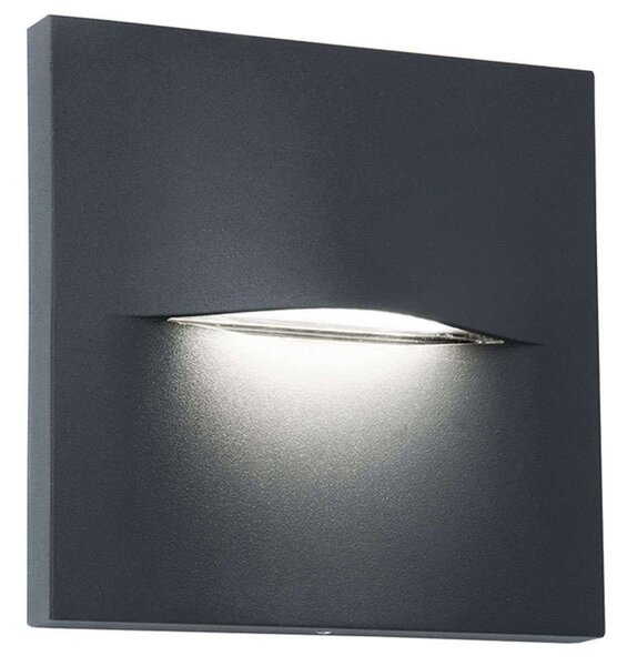 Φωτιστικό Τοίχου - Απλίκα Square Vita 4298400 14x3,3x14cm Led 170lm 3W 3000K Anthracite Viokef