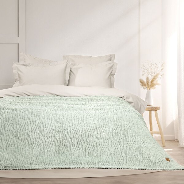 Κουβέρτα Fleece Μονή (160x220) Nima Serenus Mint