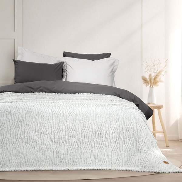 Κουβέρτα Fleece Υπέρδιπλη (220x240) Nima Serenus Grey