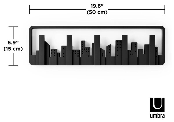 Umbra κρεμάστρα 5 θέσεων 49.5Χ14.6εκ,Skyline 318190-040