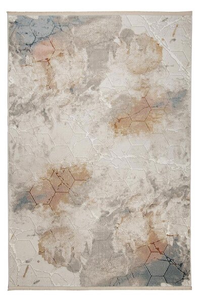 Χαλί Διαδρόμου (80x150) Βιοκαρπέτ Alora EF06A Cream/Blue