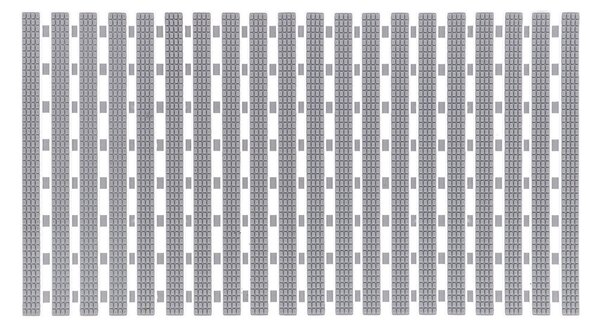 Αντιολισθητικό Πατάκι Μπανιέρας (38x70) T-D Slatted White/Grey D143902
