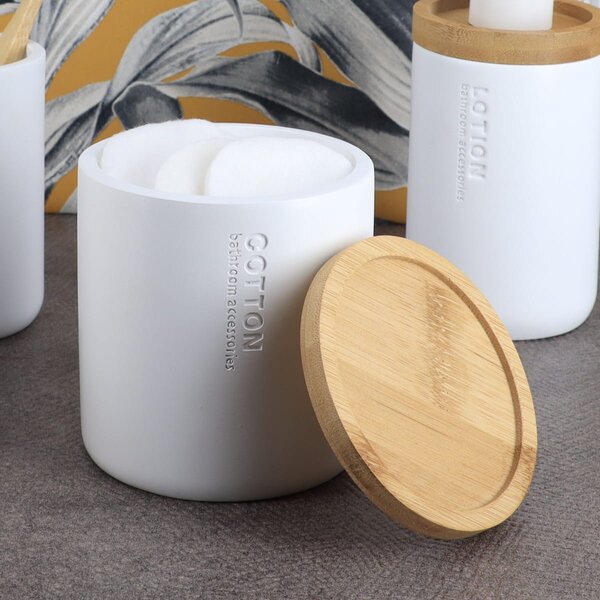 Βαμβακοθήκη (Φ9.5x11) T-D White/Bamboo 67101210