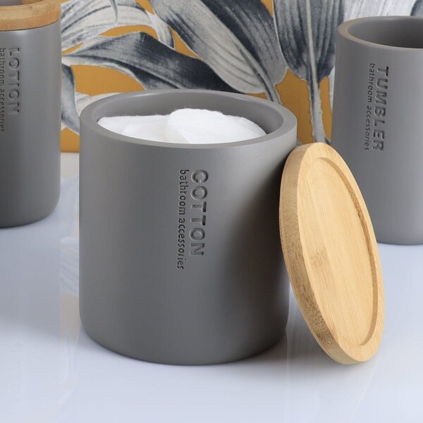 Βαμβακοθήκη (Φ9.5x11) T-D D.Grey/Bamboo 67101260