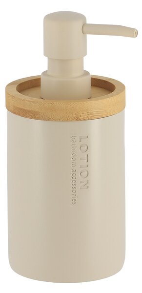 Dispenser Μπάνιου 280ml (Φ7.5x17) T-D Beige/Bamboo 62101161