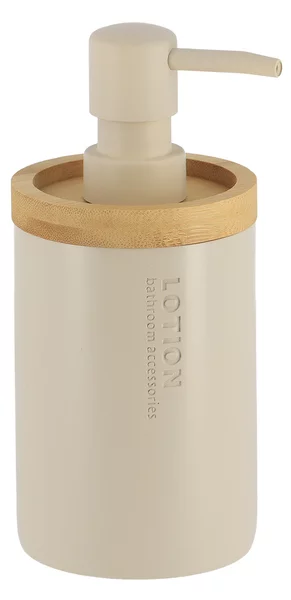 Dispenser Μπάνιου 280ml (Φ7.5x17) T-D Beige/Bamboo 62101161