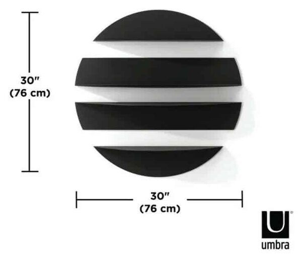 Σετ 4 μεταλλικά ράφια τοίχου 76Χ19εκ Umbra Solis 1018194-040