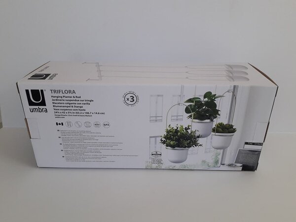 Σετ 3 κρεμαστά κασπώ Umbra Triflora planter 1011748-524