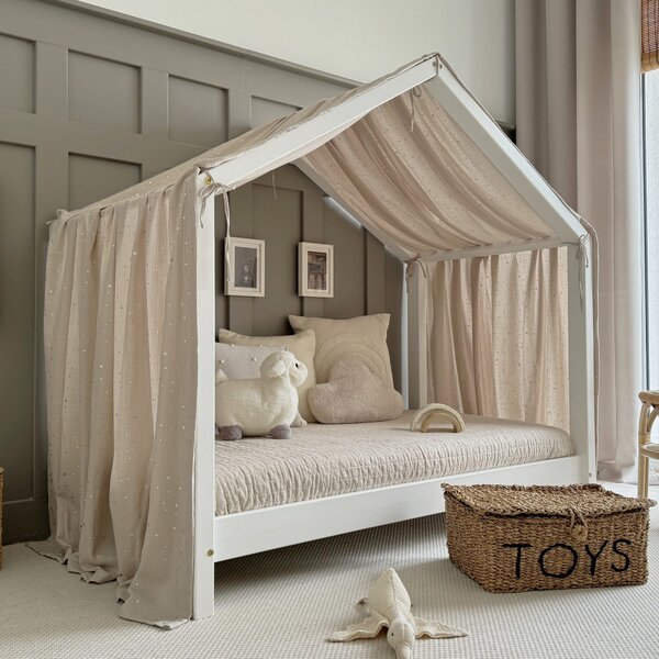 Κουρτίνα Οροφής House Bed Silver Stars Luletto