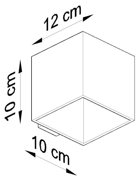 Sollux Φωτιστικό τοίχου Quad 1,αλουμίνιο,1xG9/40w