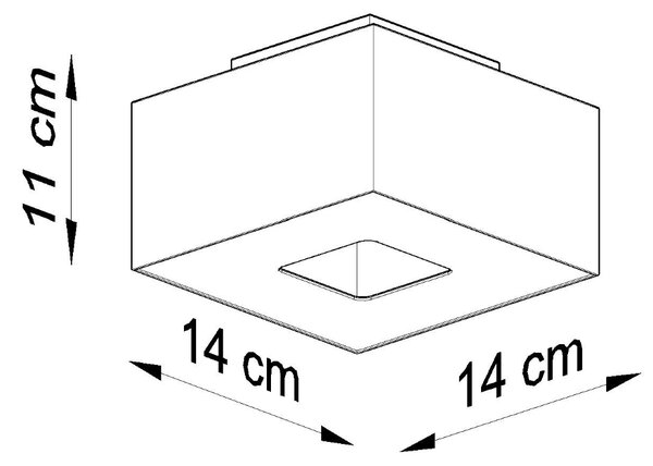 Sollux Φωτιστικό οροφής Mono 1,ατσάλι, 1xGU10/40w