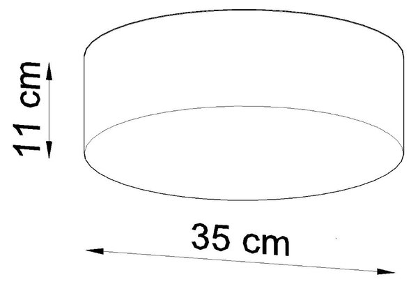 Sollux Φωτιστικό οροφής Arena 2,PVC, 2xE27/60w