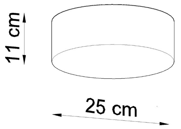 Sollux Φωτιστικό οροφής Arena 1,PVC,1xE27/60w