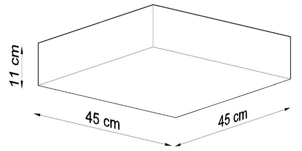 Sollux Φωτιστικό οροφής Horus 3,PVC,3xE27/60w