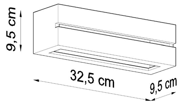 Sollux Φωτιστικό τοίχου Vega 1,κεραμικό,1xE27/60w