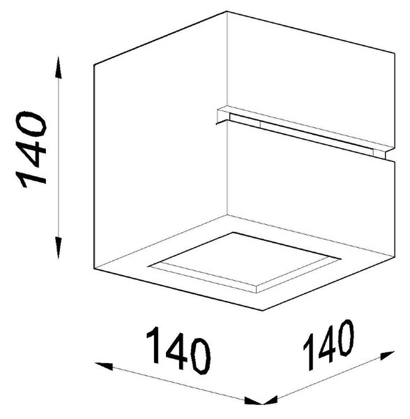 Sollux Φωτιστικό τοίχου Leo 1,κεραμικό,1xE27/60w