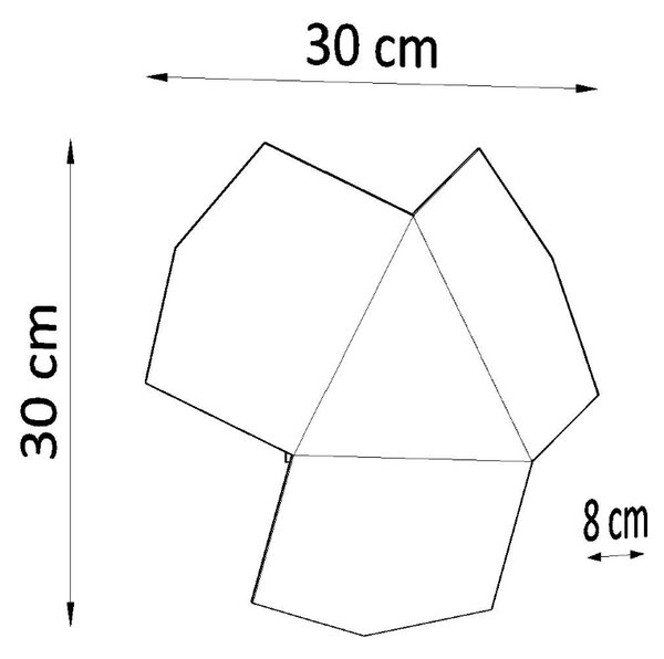 Sollux Φωτιστικό τοίχου Tre 2,ατσάλι,2xG9/40w