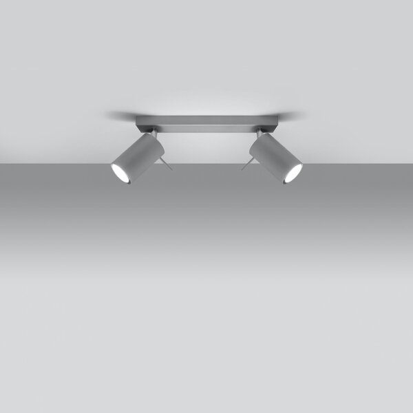 Sollux Φωτιστικό οροφής Ring 2,ατσάλι,2xGU10/40w