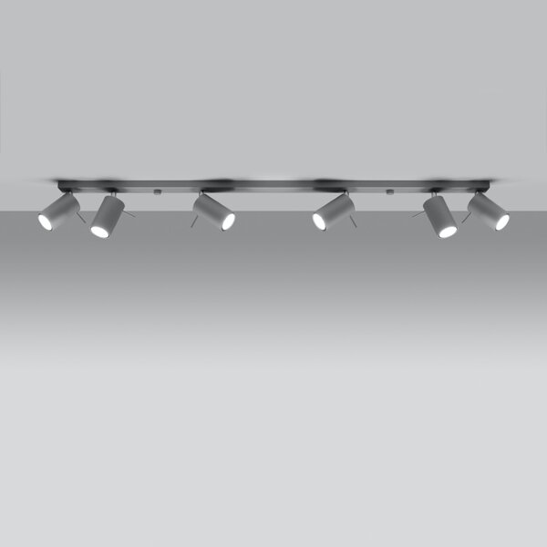 Sollux Φωτιστικό οροφής Ring 6,ατσάλι,6xGU10/40w