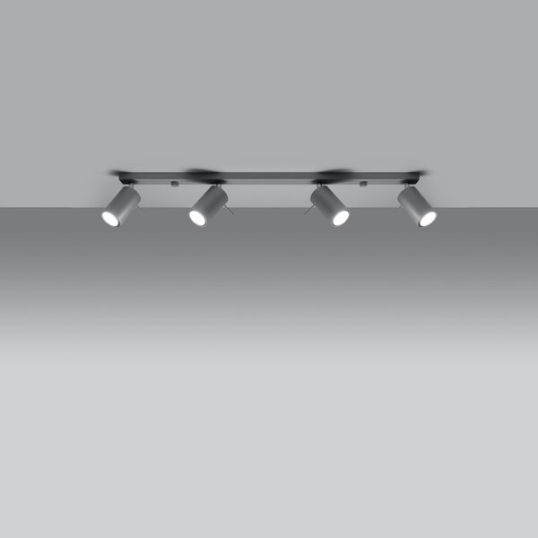 Sollux Φωτιστικό οροφής Ring 4,ατσάλι,4xGU10/40w