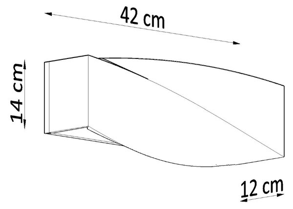 Sollux Φωτιστικό τοίχου Sigma 2,σκυρόδεμα,2xE27/60w