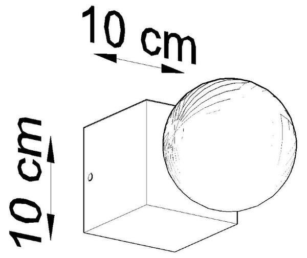 Sollux Φωτιστικό τοίχου Ariz 1,σκυρόδεμα,1xE27/60w