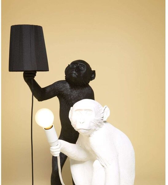 Seletti - Αμπαζούρ για Monkey Lamp Μαύρο Seletti