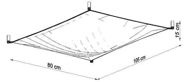 Sollux Φωτιστικό οροφής Luna 2,ύφασμα,2xG13/8,5w