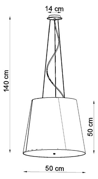 Sollux Κρεμαστό φωτιστικό Geneve 3,μαύρο,3xE27/60w