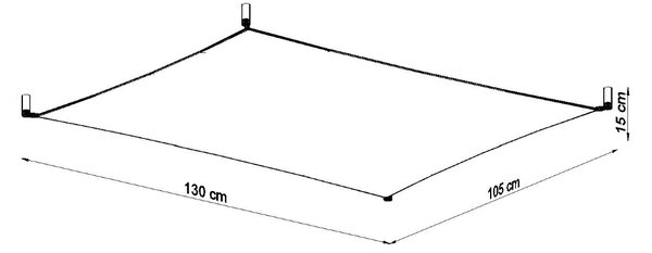 Sollux Φωτιστικό οροφής Luna 6,ύφασμα,6xG13/8,5w