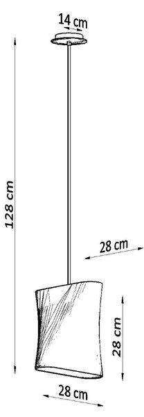 Sollux Κρεμαστό φωτιστικό Blum 1,λευκό,1xE27/60w