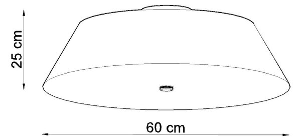 Sollux Φωτιστικό οροφής Vega 5,ύφασμα, γυαλί, χάλυβας,5xE27/60w