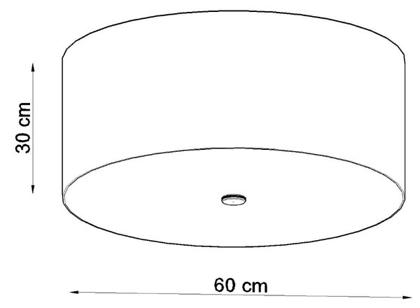 Sollux Φωτιστικό οροφής Otto 5,ύφασμα, γυαλί, χάλυβας,5xE27/60w