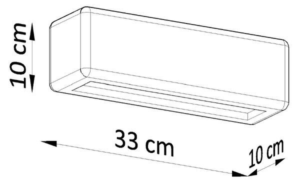 Sollux Φωτιστικό τοίχου Subani 1,κεραμικό,1xE27/60w